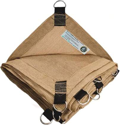 Hanlob Malla Sombra Raschel 90%, Sombra para jardín, cocheras, Lonas Sombras (x 2m)