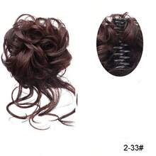 LYSW Messy Bun Hairpiece With Natural Fringes, Big Volume Ponytail Hair Extensions, Hair Bun Scrunchies, Clip-On Hair Accessories. HA2729 Hair Claws Claw Clips Hair Clips Hair Jaw Clip Hair Clamps Hair Clutch Hair Catcher Clip, Casual Fall Winter For Vacation Outfits Woman Flower Hair Clip - Multicolor - View 13