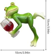 Estatua en miniatura de rana para decoración de macetas, accesorios lindos para macetas, estatua de rana de resina para decoración de jardín de hadas, decoraciones de plantas estéticas para amantes de patios, acuarios, televisores, decoraciones de césped, entusiastas de la decoración del hogar, decoración de Halloween y decoración navideña