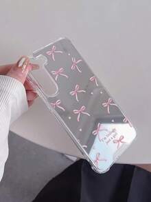 Cute Bow Tie Pattern Mirror Shockproof Phone Case, Compatible With IPhone 16/11/12/13/14/15/15 Pro/15 Plus/15 Pro Max/7 Plus/8 Plus/X/Xs Max/Xr/11 Pro/12 Pro/13 Pro/14 Pro/12 Mini/13 Mini/11 Pro Max/12 Pro Max/13 Pro Max/14 Pro Max/14 Plus/6/6s/6 Plus/7/8/16 Pro/16 Plus/16 Pro Max/SE, And Galaxy A54/A14/A12/A13/A15/A32/A33/A24/A52S/S20/S21/S22/S23/S24/S23 Plus/S24 Ultra/S25/A15/A33/A23, Waterproof, Shockproof, Scratch-Resistant - Multicolor - View 6