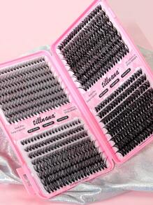 Pestañas postizas naturales y suaves de 640 abanicos, con volumen mixto de 10D, 20D, 30D y 40D, de 8-16 mm, con rizo D de 0.07 mm de densidad, para extensión de pestañas DIY hecha a mano para maquillaje diario, cosplay de manga, caja de regalo mejorada con grupos de pestañas, pestañas individuales y falsas