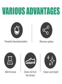 Waterless White Shoe Cleaner, Whitening Agent, Stain Remover, White Edge Polish, An Easy-To-Use Whitening Solution. (Batch, Production Date And Item Number May Vary Due To Different Production Batches, Random Shipment Of New And Old Packaging, Please Refer To The Actual Product.)