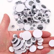 6-25mm Self Adhesive Googly Wiggle Eyes Assorted Size 6 Mm 8 Mm 10 Mm 12 Mm For DIY Art Craft Sticker Eyes Painting Accessories Craft Supplies - Multicolor - View 5