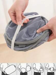 1pc New Foldable Laundry Basket, Large Capacity Storage Laundry Basket, Bathroom Storage Basket. Durable Collapsible Laundry Baskets, Mesh Pop Up Laundry Hamper With Side Pocket, Laundry Hamper, Washing Basket Bathroom Organizer, Basket, Storage Basket, Foldable Laundry Basket