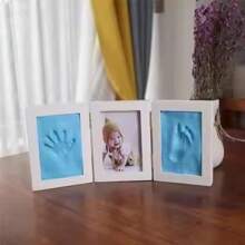 Handprint Casting Kit For Newborn Baby, Soft Clay Inkpad For Kids, Infant Shower Keepsakes, DIY Imprint Gift