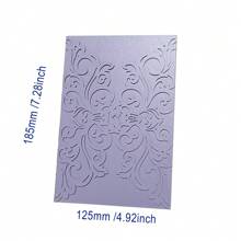 10 Peças Convites de Casamento Cortados a Laser Roxos com Cartões Externos, Tamanho 185mm x 125mm