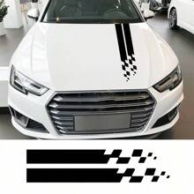 Universelle Motorhaube Aufkleber Auto Rennsport Styling DIY Beschriftung Motorhauben Vinyl Folie Aufkleber Tuning Zubehör passend für Autos, SUVs, Pickup Trucks