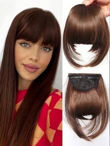 6inch Synthetic Fake Air Bangs Clip In Hair Extensions Fake Fringe False Hairpiece For Women Clip In Bangs Fake Hair - Multicolor - View 10