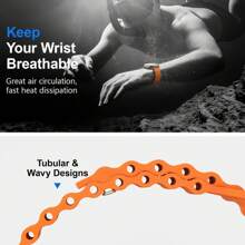 Ocean Silicone Sport Band Compatible With Apple Watch Ultra 2/Ultra Band 49mm 45mm 46mm 44mm 42mm(Series 3) For Men Women, Breathable Soft Waterproof Strap For Apple Watch Ultra 2, Apple Watch Ultra Series SE 10/9/8/7/6/5/4/3/2/1