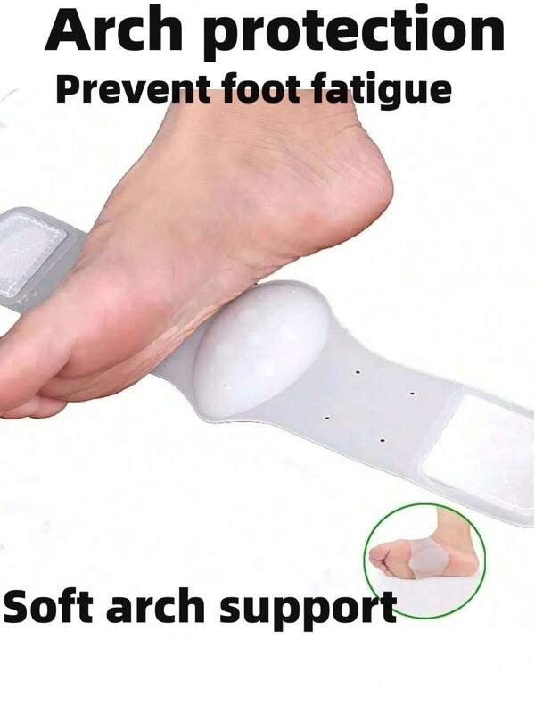 1 Pair Arch Support Shoe Insert - Anti-Slip Sole Arch Support Heel Foot Care Shock Absorption Pad