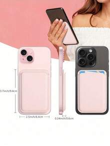 Funda de cartera con soporte magnético para teléfono, compatible con iPhone 16/15/14/13/12 Pro/Pro Max/Plus/Mini, cartera, llavero, MagWallet para mujer, mini cartera, tarjetero, cartera de muñeca - Multicolor - Ver 6