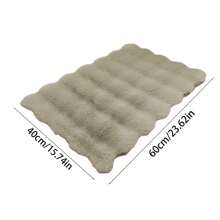 1 pieza Alfombra de peluche cuadrada de suave crema francesa, adecuada para gatos y perros, mini alfombra multifuncional para dormir y ocio, cómoda y fácil de cuidar, ¡un regalo ideal de suministros para mascotas! Cama de descanso para mascotas para invierno y todas las estaciones, 5 opciones de color