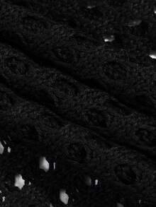 Herren lässiges, weites Pullover-Top mit Hohlbuchstaben-Muster, rundem Ausschnitt und Kurzarm, sportlicher College-Stil, Frühling/Sommer, Emo