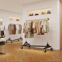 Commercial Z Base Garment Rack Hold 181kg Heavy Duty Clothing Rack Adjustable Rolling Clothes Rack For Hanging Clothes Racks On Wheels Portable Z Rack, Chrome Finish - 61x 160 x 180cm - View 5