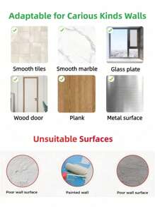 1 pieza Estante de almacenamiento para baño, estante de pared para artículos de tocador sin perforación para colgar en el baño