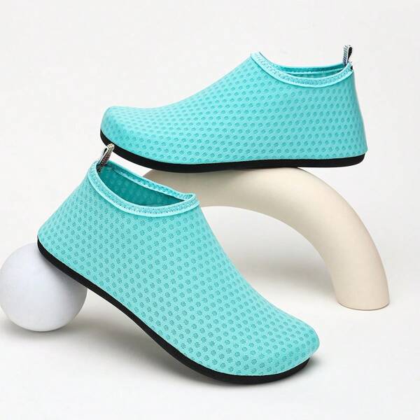 New Women Yoga Shoes Indoor Sports Shoes Rubber Fashion Blue Anti-Slip Sole, Suitable For Aerobics, Comfortable Breathable Fabric Quick-Dry Water Shoes For Outdoor Activities, Beach