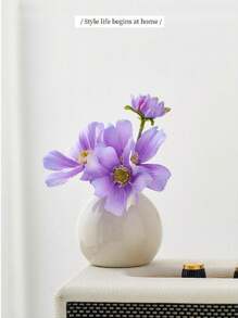 1/2/5 piezas Jarrón de flores pequeño de estilo Ins, decoración elegante para mesa, entrada, sala de estar, apto para flores secas/artificiales