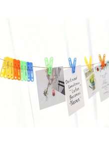 20/40 Mini Plastic Clothespins - For Children's Clothes And Adult Underwear - Windproof, Colorful, And Durable - Also For Photo Clips