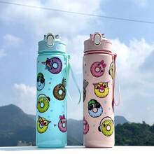 790ml Large Capacity Cup PC Material Kettle Leak-Proof Flip Lid Kettle With Handle - Multicolor - View 2