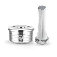iCafilas Cápsulas de café reutilizables de acero inoxidable, accesorios de café compatibles con Delta Q, para volver al colegio