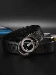 男士棘轮皮带，真皮可调节皮带，男士正装休闲S码，舒适贴合，适合夏季、秋季、万圣节、秋冬季节，适合青少年、青年、男士，休闲、户外、运动、度假、毕业礼物、生日礼物、日常穿着