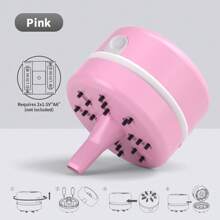 Cordless Mini Desktop Vacuum Cleaner, Battery-Powered Handheld Vacuum For Home And Office, Plastic Micro Crumb Sweeper, Convenient Office Supply And Studentcompanion, Great For Cleaning Desk And Workstations, Picking Up Small Items, Eraser Pieces, Debris (Batteries Not Included)