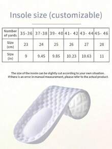 6pcs/Set Super Soft Shoe Insoles, Shock Absorbing Insoles For Running Shoes, Non-Slip Insoles Suitable For Daily Use (6/4/2/1pc Optional) Insulation,Galentines,Puppy,Carnival,Party Decorations