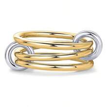 1 set de varios estilos de anillos de mujer con incrustaciones de cobre y circonita cúbica, chapados en oro, no se desvanecen, anillos apilables, mejor regalo decorativo para mujeres