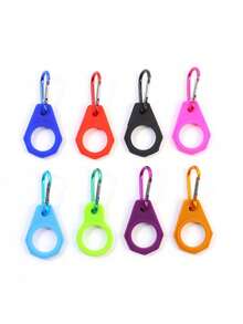 1/2/3PCS Colors Random High Quality Kettle Buckle, Camping Hiking Tool, Simple Water Bottle Carabiner Holder, Rubber Buckle Hook, Sports Kettle Buckle,Silicone Mineral Water Bottle Carrier, Outdoor Mountaineering Buckle, Convenient, Suitable For Outdoor Mountaineering Hiking Camping Travel Essentials Travel Accessories Vacation Summer Holiday Back To School - Multicolor - View 7