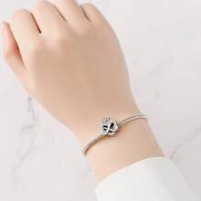 Orstarry 1 Pezzo Perla con simbolo dell Infinito e Corona d'Amore in Argento Sterling S925, Accessorio casual per pendolari, adatto per realizzare bracciali fai-da-te e come regalo per signore, memoriale o compleanno