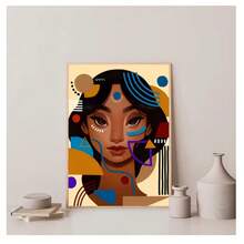 1幅无框高级面部平面设计海报复古画高清墙艺术现代客厅卧室宿舍书房酒吧咖啡厅墙壁装饰家居装饰画 - 彩色 - 查看 7