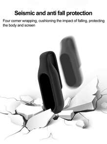Portable Silicone Buckle For Xiao-Mi Mi Band 10 9 8 NFC Smartwatch Bracelet Clip For Hua-Wei Band 10 9 8 NFC Buckle Holder Silicone Protective Case Cover