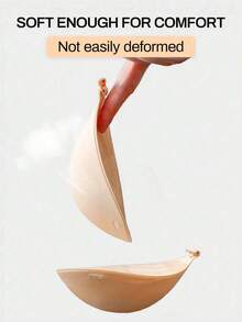 1Pc Thick 3CM Sticky Bra Push Up Invisible Stick On Bra Adhesive Bras For Women Backless Dress Reusable