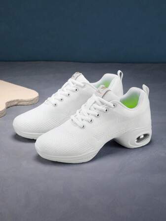 New Modern Dance Shoes For Women, Black Jazz/Sailor/Tap Dance Soft Sole Mesh Breathable Dance Sneakers For Mother/Square Dance, Suitable For Hiking/Travel/Indoor/Outdoor/Casual Sports