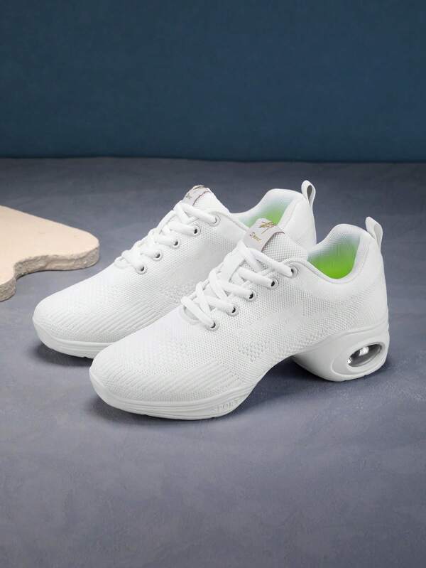 New Modern Dance Shoes For Women, Black Jazz/Sailor/Tap Dance Soft Sole Mesh Breathable Dance Sneakers For Mother/Square Dance, Suitable For Hiking/Travel/Indoor/Outdoor/Casual Sports