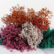 Un buchet de flori uscate și conservate din iarbă cristalină, potrivite pentru aranjamente florale acasă, decor pentru locația nunții, buchetul miresei, accente pentru dormitor și sufragerie - Multicolor - Vizualizare 8