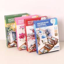 9 قطعة/مجموعة أدوات ورقة الأكوارل، تشمل ألبوم الصور الكرافت السميك، فرشاة، لوازم الرسم DIY، مناسب لحفلات الكبار، أنشطة الوقت الحر، هدايا