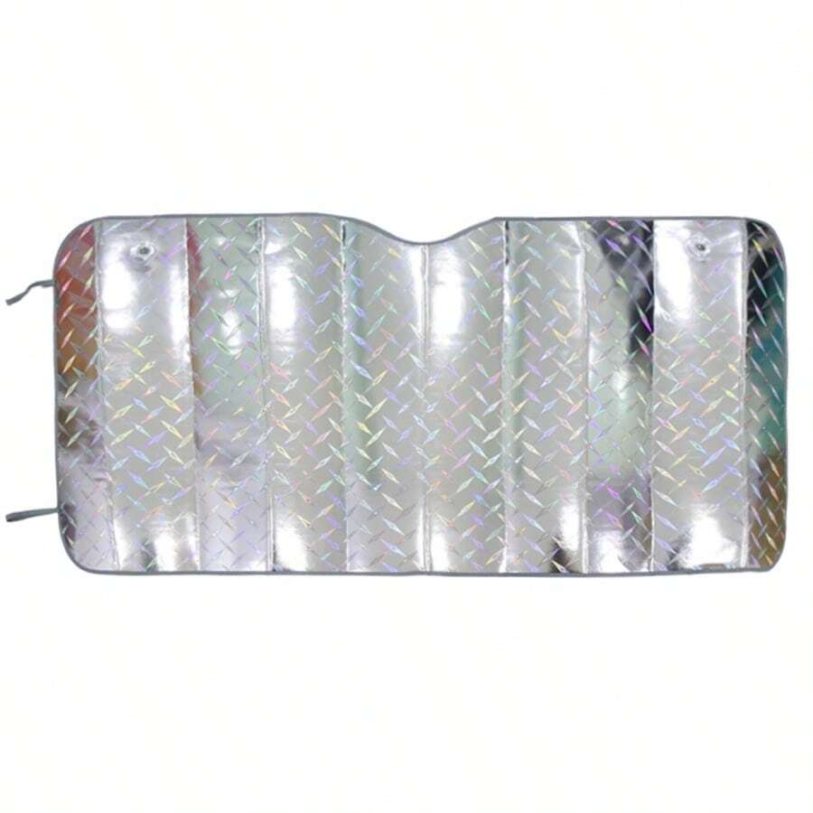 Persianas impermeables para ventanas de automóviles, de espuma de aluminio plateada, de 55 x 27,5 pulgadas - espliego - Ver 1