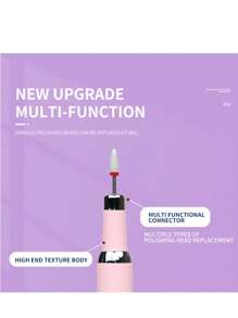 Máquina de taladro para uñas profesional inalámbrica, cortador eléctrico de manicura para reparación de uñas, diseñada para remover gel, para uso en salones y herramientas para uñas