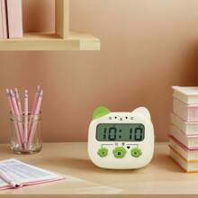 1 pieza Temporizador de estudiante, diseño silencioso para estudiar, escribir, aprender, autodisciplina de niños, cuenta regresiva para cocina, escritorio, administración del tiempo, decoración de habitación reloj digital, reloj despertador, decoración de dormitorio, decoración de vuelta al colegio, decoración escolar, sorpresa escolar