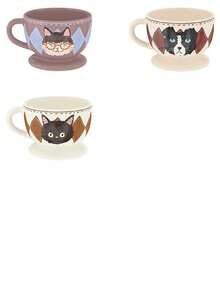 1 件可爱宠物杯、咖啡杯、主人杯、迷你杯 - 彩色 - 查看 6