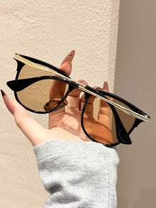 春季 1 件装时尚经典优雅女士时尚眼镜，适合街拍音乐节热带海滩度假时尚配饰，适合所有脸型