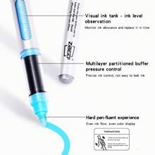 Set da 12/24/36/48/60/84 pennarelli acrilici liquidi morbidi a colori, adatti per studenti e artisti, ideali per dipingere a mano su scarpe, t-shirt, resistenti all'acqua, con ampia capacità per riempire colori e acquerellare, un ottimo regalo per Natale e per il ritorno a scuola