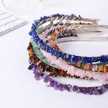 1pc Natural Crystal Hair Band Rose Quartz Hair Decoration Gem Girl Jewelry Healthy Amethyst Hairpin Daughter Gift - Hairpin - View 7