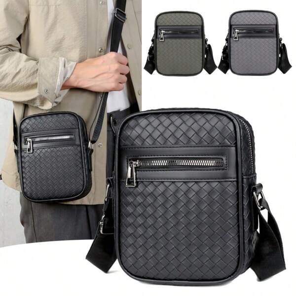 New Fashion Shoulder Bag For Men, Large Capacity Messenger Bag, Minimalist Casual Crossbody Bag