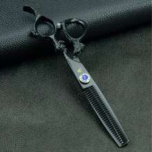 univinlions 6.0" Titan Gradient & Black Professional Hair Cutting Scissors Barber Thinning Hairdressing Salon Haircut Shear Pet Grooming Dog Groomer Paper Box Package - Multicolor - View 7