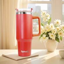 2Pcs 80oz Ice King Cup, Dual Modes For Cold And Heat Preservation, Essential Outdoor Cup - Red - View 3