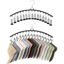 A Stainless Steel Clothes Drying Rack With 15 Clips - A Windproof Hanging Socks And Underwear Organizer, A Space-Saving Multifunctional Drying Rack, Suitable For Home, Bedroom, Balcony Use