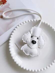 1 件创意卡通泰迪狗 PU 拼布休闲可爱有趣装饰腕带、背包、单肩包吊坠、斜挎包挂钩、手提包、汽车吊坠、汽车钥匙扣、行李牌、DIY 家居装饰，适合学生、办公室女士、约会、度假、旅行；送给女朋友、妈妈、孩子的礼物 - 彩色 - 查看 3