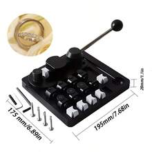 Ring Bending Tool Kit, Suitable For Spoon Rings, Nylon Mold Earring Hoop Making, Used For Jewelry DIY - Black - View 13